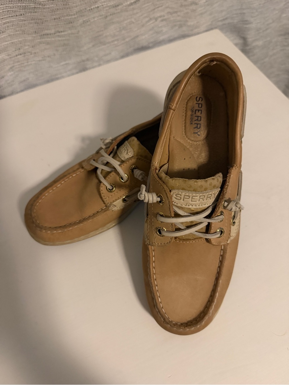 Sperry Women's Tan Leather 2-Eye Boat Shoes